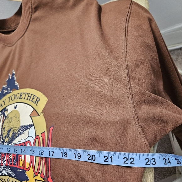 Shein Women Drop Shoulder Slogan Graphic Print Pullover Sweatshirt - Picture 9 of 12